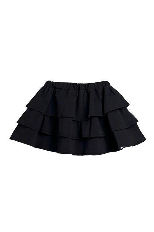 Frill Siyah Kız Çocuk Etek