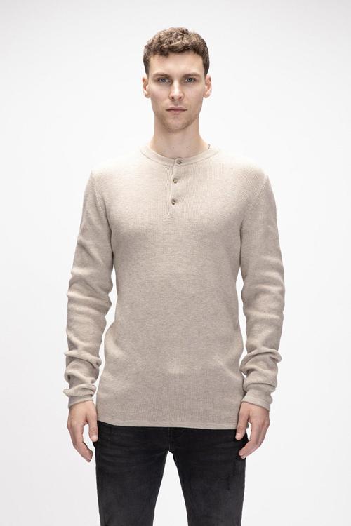 Moreno Bej Bisiklet Yaka Erkek Triko Kazak