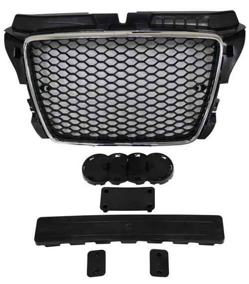 Audi A3 RS3 Panjur Krom/Siyah 2008-2013 Arası Uyumlu