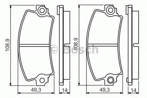 BOSCH 0986495270 | Fren Balata Ön R.12