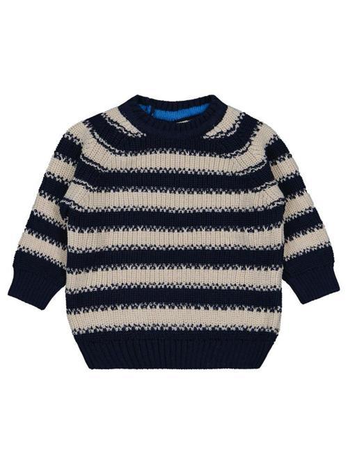 Elvi Çizgili 6-18 Ay Kazak - Lacivert6-9 Ay