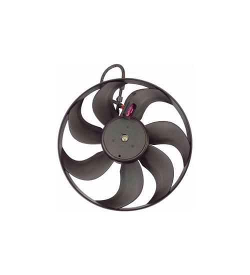 Volkswagen Polo Skoda Fabia Seat Ibiza Cordoba 2002 Sonrası Fan Motoru Davlumbazsız 350Mm 3 Fişli 7 Kanat