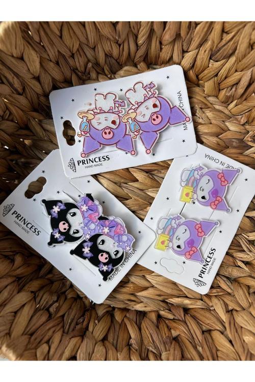 2 Lİ KUROMİ FİGÜRLÜ PENSLİ ÇOCUK TOKA