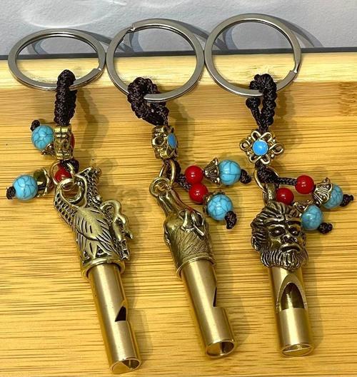 Metal Figürlü Düdük Anahtarlık