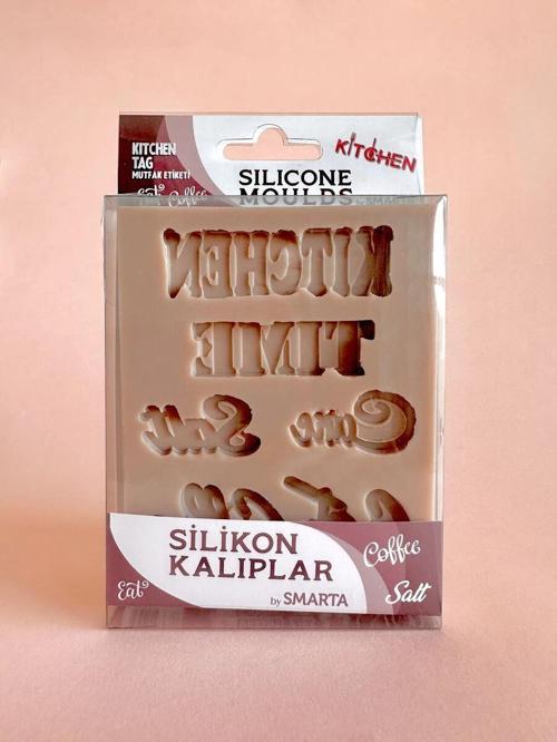 Silicone Moulds Silikon Epoksi ve Polimer Kil Kalıbı KITCHEN TAG