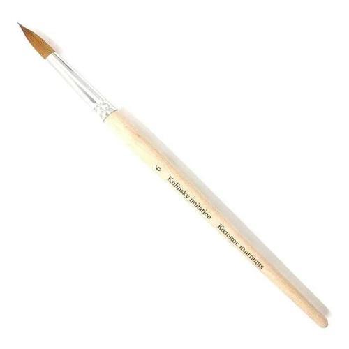 Kolinsky Sentetik Yuvarlak Uç Fırça No:6