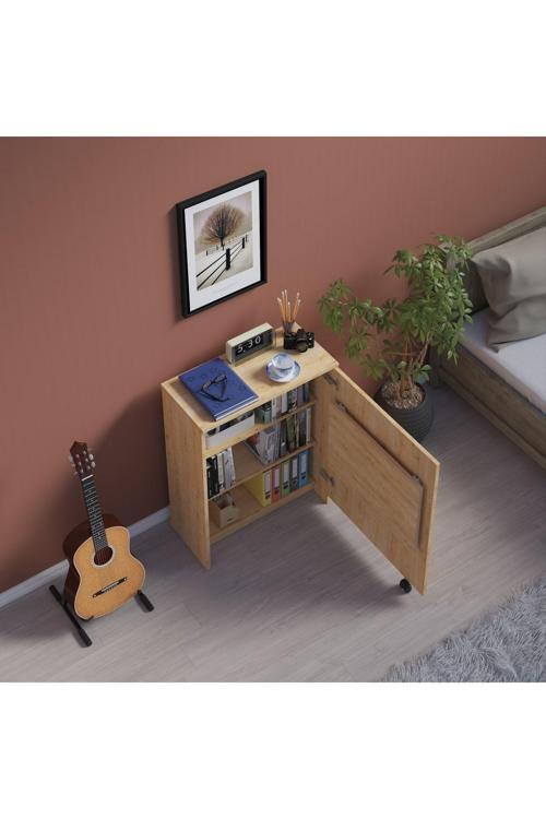 Çalışma Odası Fonksiyonel Kitaplık + Katlanır Masa MD002
