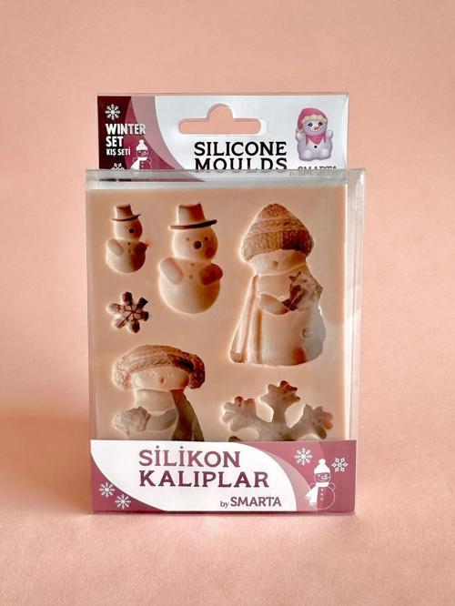 Silicone Moulds Silikon Epoksi ve Polimer Kil Kalıbı WINTER SET