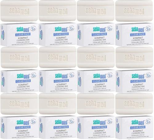 Clear Face Kompakt Yüz Temizleme  Barı Sabun Sivilceye Yatkın Cilt 100GR (12 Li Set)