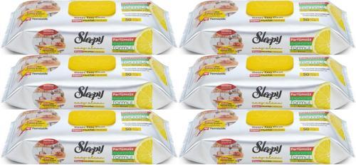 Easy Clean Yüzey Temizlik Mutfak Havlusu -Mendili  50 Yaprak Limon Yağlı (6Lı Set) 300 Yaprak