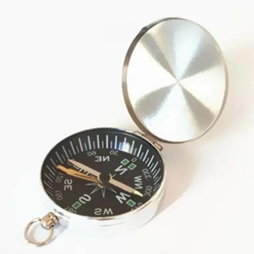 Mini Taşınabilir Kapaklı Cep Saati Model Alüminyum Iğne Kılıtlı Pusula G45-1