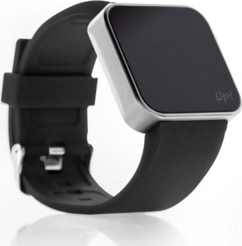 Touch Matte Silver And Black Strap Unisex Kol Saati
