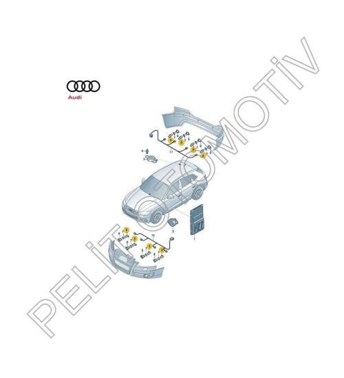 Audi A3 A4 A5 Seat Toledo 4 Skoda Fabia 3 Volkswagen Caddy 4 Golf 7 Passat T6 2008 Sonrası Park Sensörü