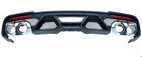 Ford Mustang Arka Difüzör Set Egzozlu Gt500 2015 Sonrası Uyumlu