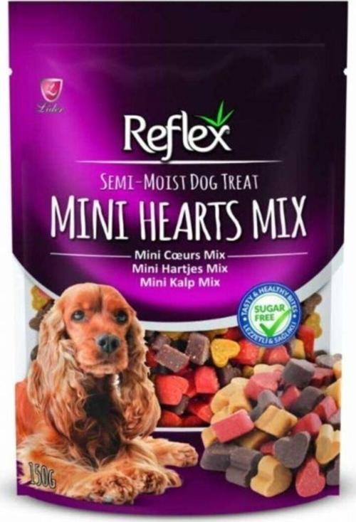 Semi-Moist Mini Kalp Mix Köpek Ödülü 150Gr