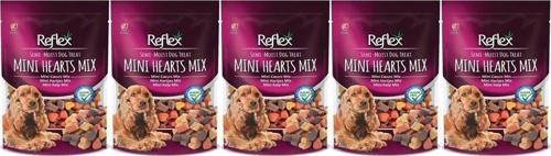 Semi Moist Mini Kalp Mix Köpek Ödülü 150 Gr X 5 Paket