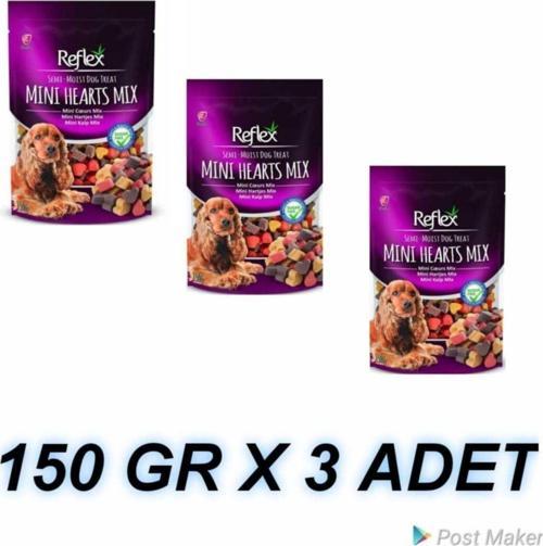 Semı-moıst Mini Kalp Mıx 150 Gr 3 Adet Köpek Ödül