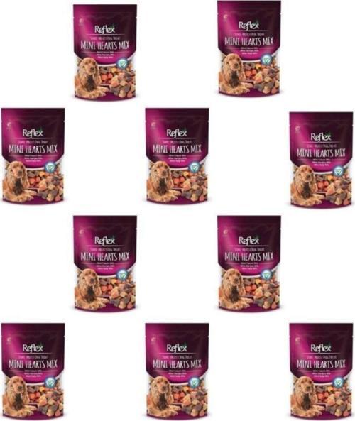 Semi-moist Mini Kalp Mix Köpek Ödül Maması 10 X 150 Gr