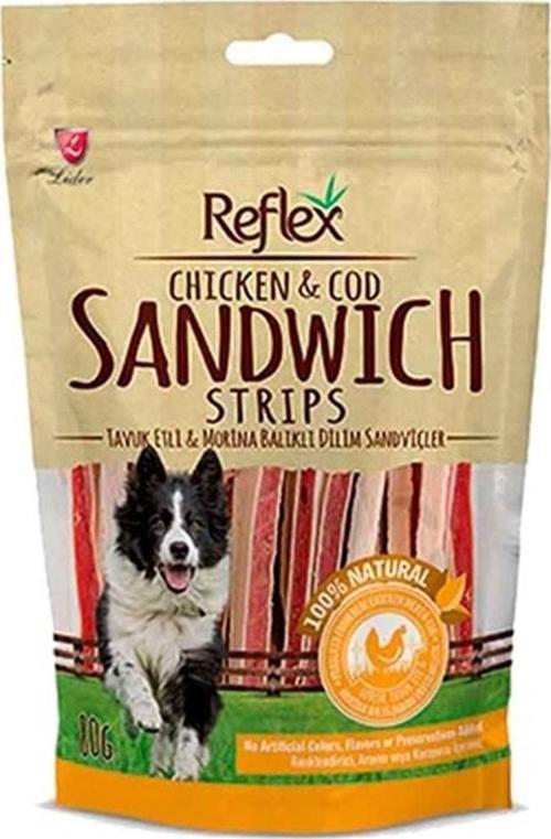 Tavuk Ve Morina Balığı Sandviç Köpek Ödülü 80 Gr