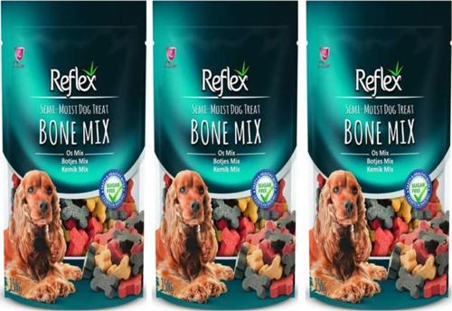 Yarı Yumuşak Kemik Mix Köpek Ödül Maması 150 Gr 3'lü Set