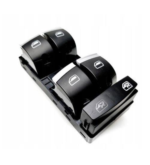 Audi A3 A4 A6 Q7 2004 Sonrası Dörtlü Kromlu Cam Açma Düğmesi