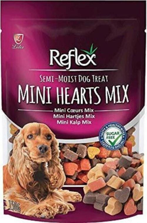 Yarı Yumuşak Ödül Maması Mini Kalp Mix 150 Gr
