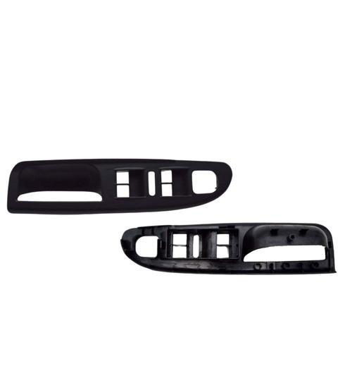 Volkswagen Passat B6 2005-2011 Ön Dörtlü Cam Düğme Çerçevesi (Siyah)