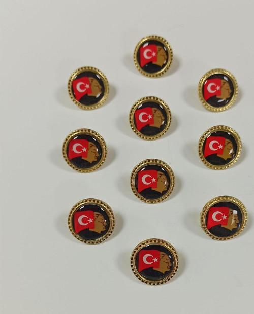 10lu Ata Rozeti Takım Elbise Rozeti