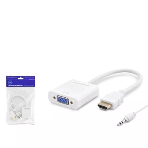 Hdx2019 Hdmi To Vga F Çevirici 1080P + Audio Beyaz