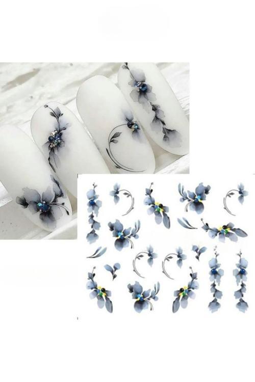 Tırnak Sticker Protez Tırnak Kalıcı Oje Süsleme, Nail Art Sticker