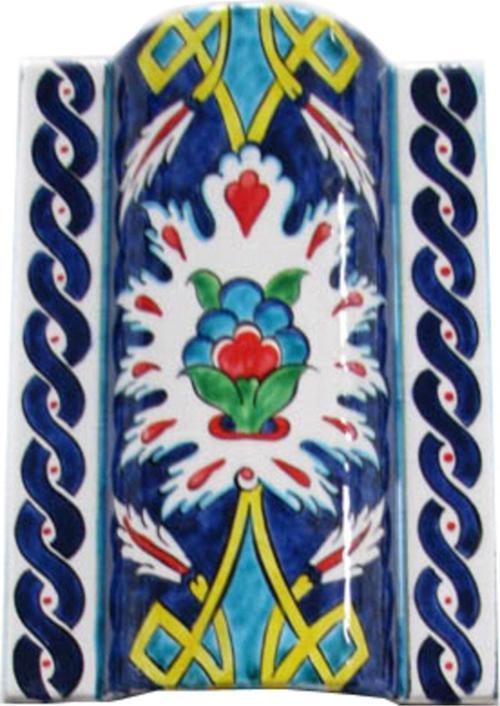14x20 El Dekoru Renkli Sütunce Bordür