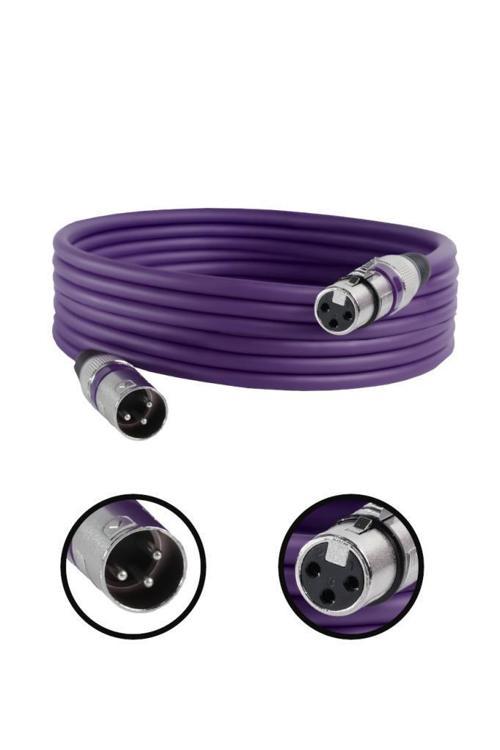MXL-5M-PRP Kaliteli XLR TO XLR 5 mt. Mikrofon Kablosu