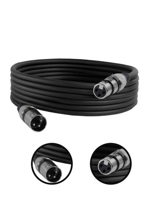 MXL-5M-BK Kaliteli XLR TO XLR 5 mt. Mikrofon Kablosu