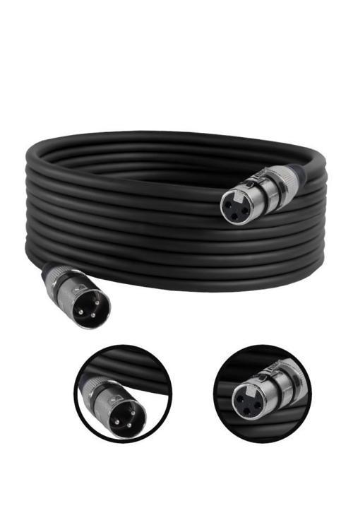 MXL-10M-BK Kaliteli XLR TO XLR 10 mt. Mikrofon Kablosu