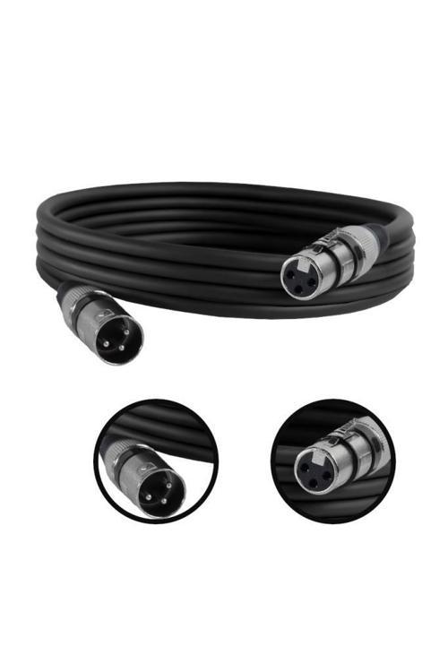 MXL-3M-BK Kaliteli XLR TO XLR 3 mt. Mikrofon Kablosu