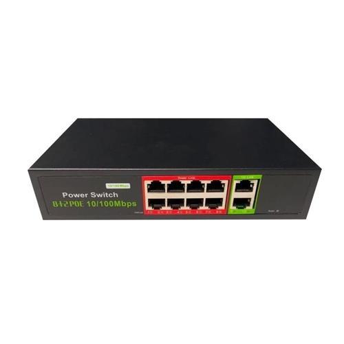 Uranıum Poe-8002-96w 8 Port 10/100 + 2 Port 10/100 Rj45 Uplınk Watch-dog Poe Swıtch (realtek Chıpset