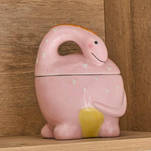Dino Saklama Kabı Pembe