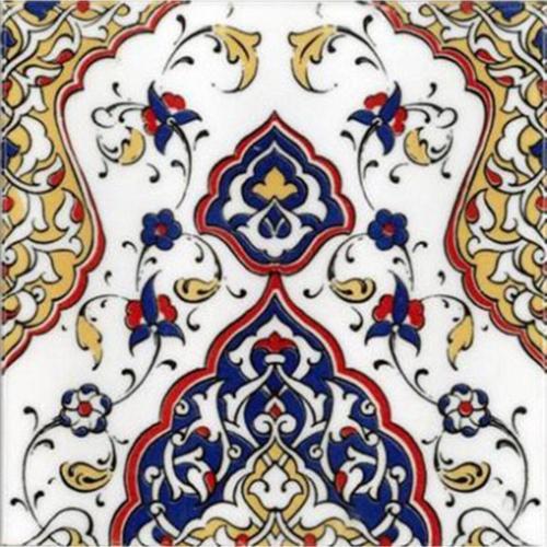 20x20 Cm Sp 79 Kütahya Çinisi Osmanlı Desenli Çini Karo