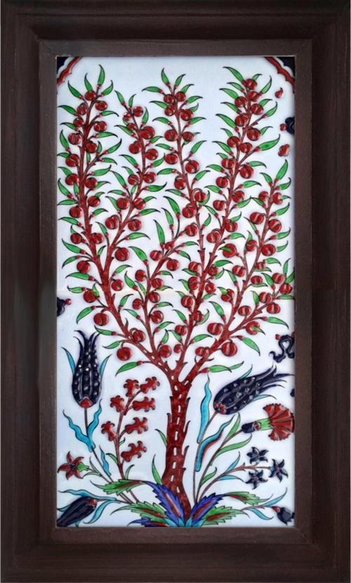 20x40 Cm ED 155 Fatiha suresi El dekoru Çini Pano