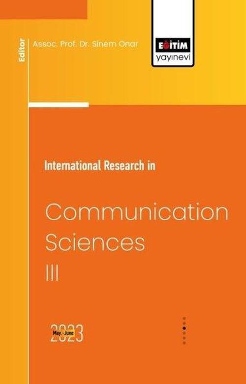 International Research in Communication Sciences - 3