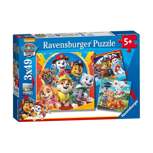 50482 Paw Patrol 3x49 parça Ravensburger Puzzle