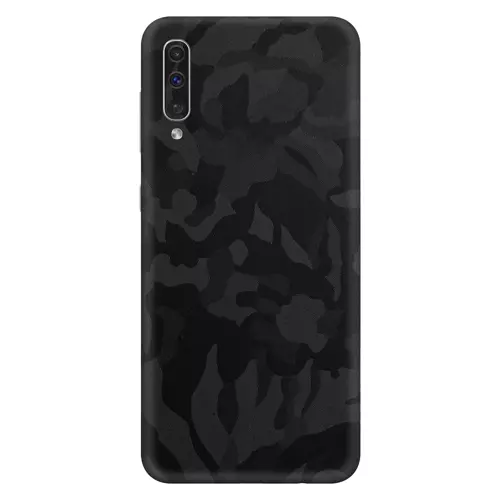 Samsung A50 Kaplama Siyah Kamuflaj