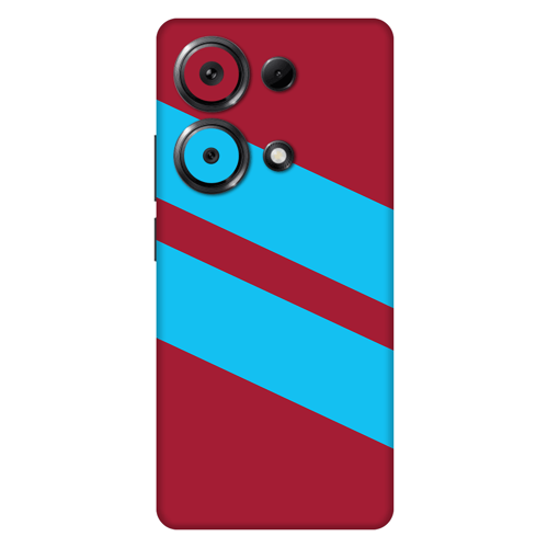 Xiaomi Redmi Note 13 Pro 4G Kaplama Bordo Mavi Şerit