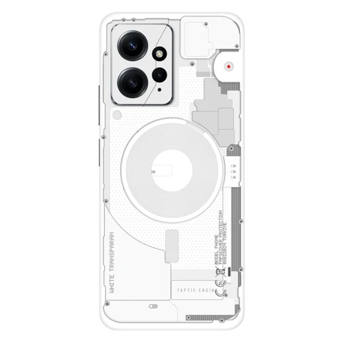 Redmi Note 12 Kaplama Beyaz Transparan