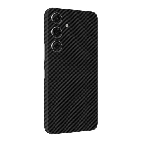 Samsung A24 Kaplama Siyah Karbon Fiber