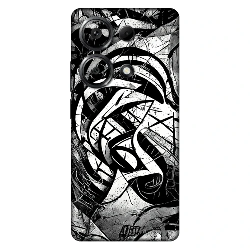 Xiaomi Redmi Note 13 Pro 4G Kaplama Monochrome Grafiti
