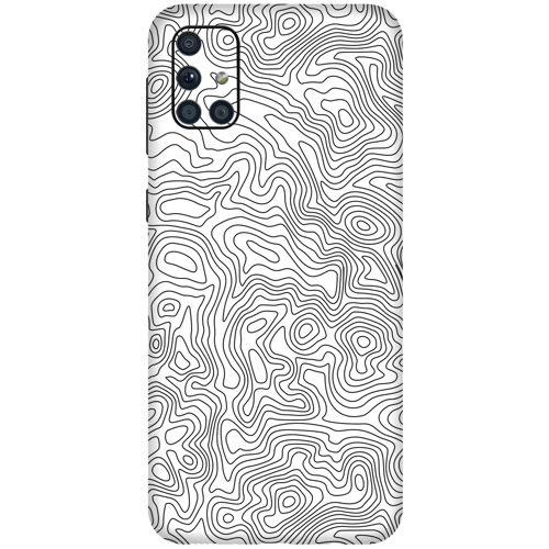 Samsung M51 Kaplama Beyaz İzohips