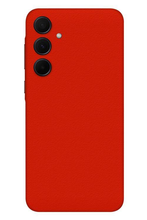 Samsung A35 Kaplama Dokulu Kırmızı