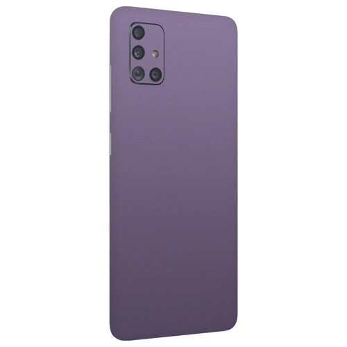Samsung A51 Kaplama Dokulu Derin Mor