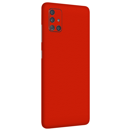 Samsung A51 Kaplama Dokulu Kırmızı